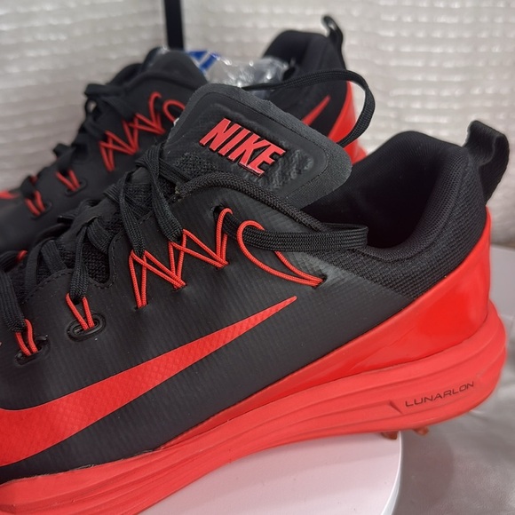 (H3) Nike Lunar Command 2 Men's Golf Shoes, Black/Red, Size 9.5 - Picture 5 of 9